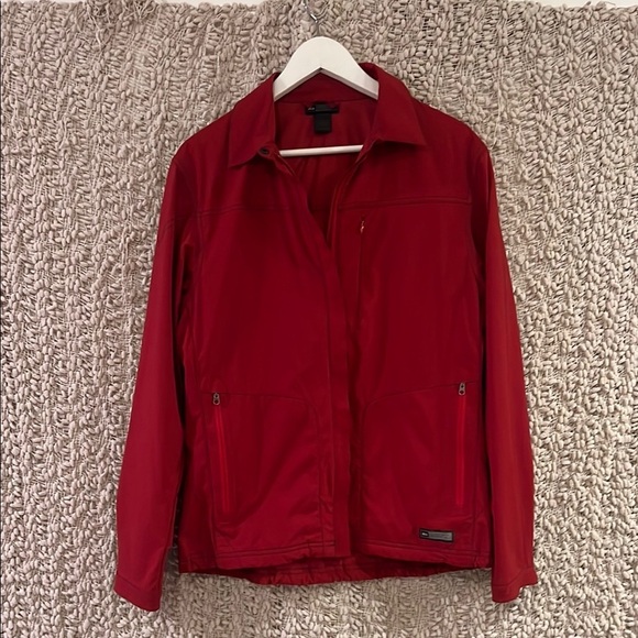 REI Outdoor Red Jacket with Zip Uo Pockets Size Large - Picture 3 of 11